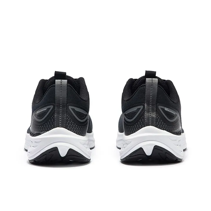 361° Flying Fish 3.0 Cushioning, Slip Resistant, And Abrasion Resistant Low Top Casual Running Shoes Men's Black White-3