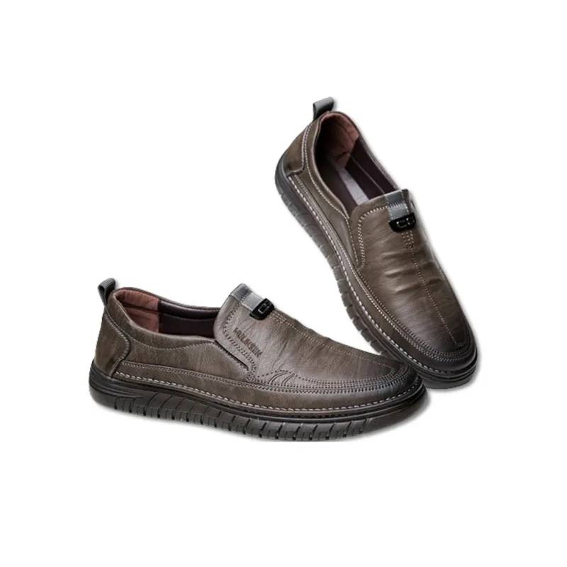 Mulinsen Men's Casual Shoes Men Low Top Khaki-7
