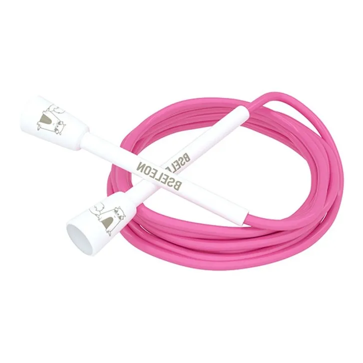 BSELEON Professional Racing Non Countable Jump Ropes Fitness Crowd PVC Cord, Plastic Controller 3m-19