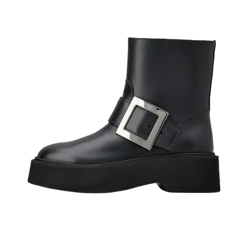 Roger Vivier Viv' Rangers Ankle Boots Women's Black