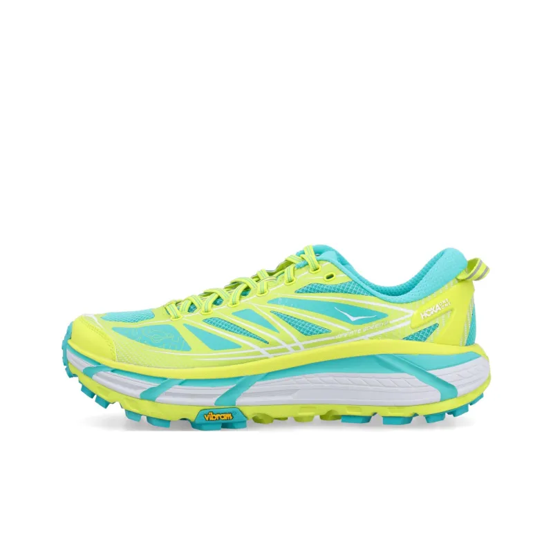 HOKA ONE ONE Mafate Speed 2 Anti Slip Wear Resistant Low Top Running Shoes Men's Green Blue-0