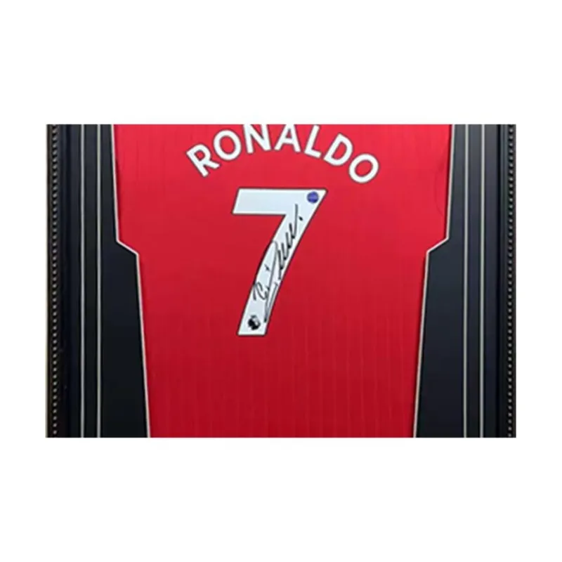 Yi Shot Jersey Ronaldo Includes EM Certificate Framed For Collecting-4