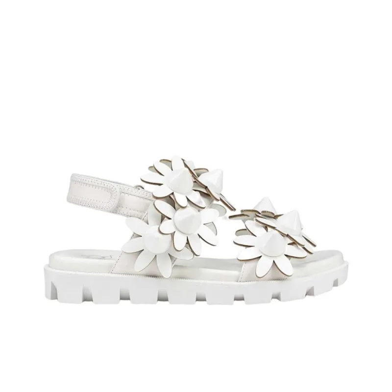 CL One Strap Sandals Women's White-2
