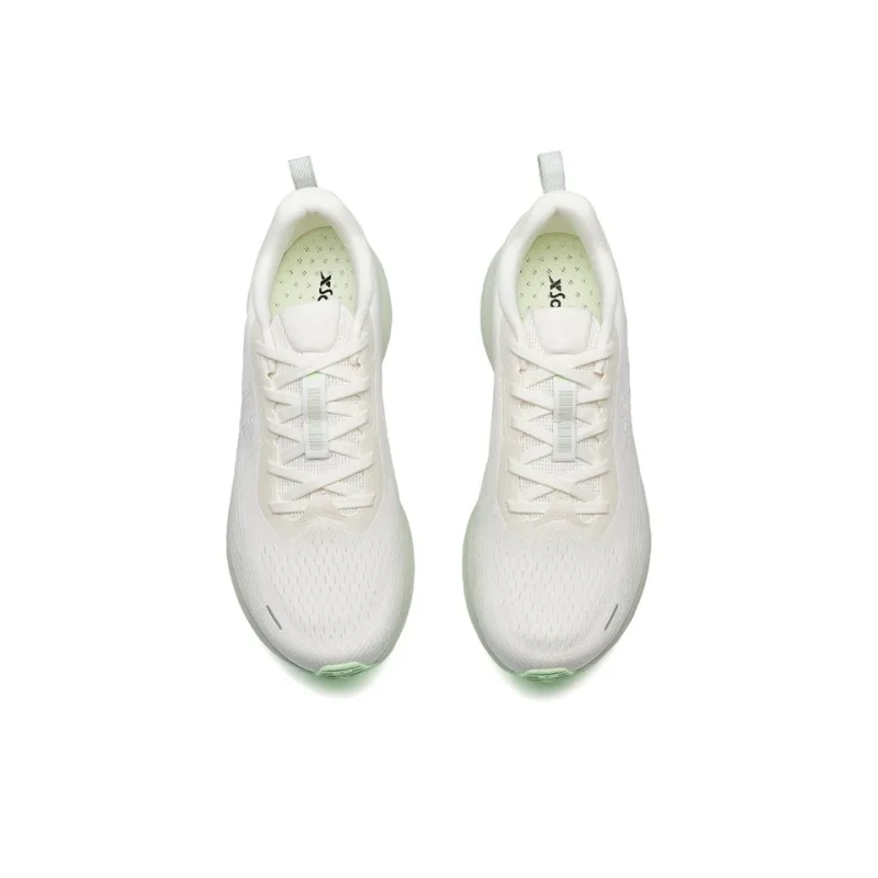 XTEP Speed 5.0LITE Wear-Resistant Slip-Resistant Low-Top Running Shoes Women's Sail White Enamel Green-3