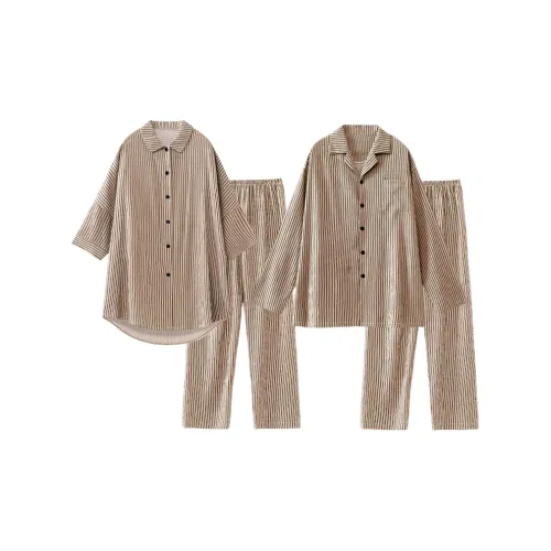 O'MESIK Pajama Set Unisex Brown