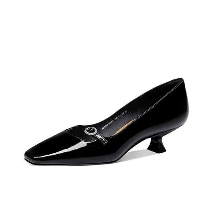 JESSICA SOPHIA Casual Single Shoes 3cm Women's Black-0