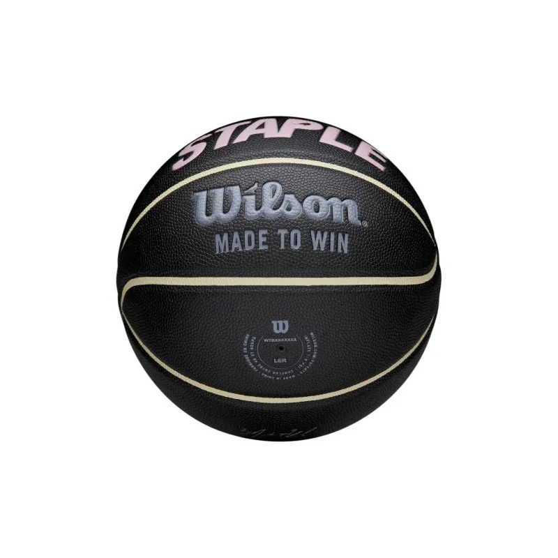 Wilson Synthetic Leather Basketball Black Size 7 Training Unisex-2