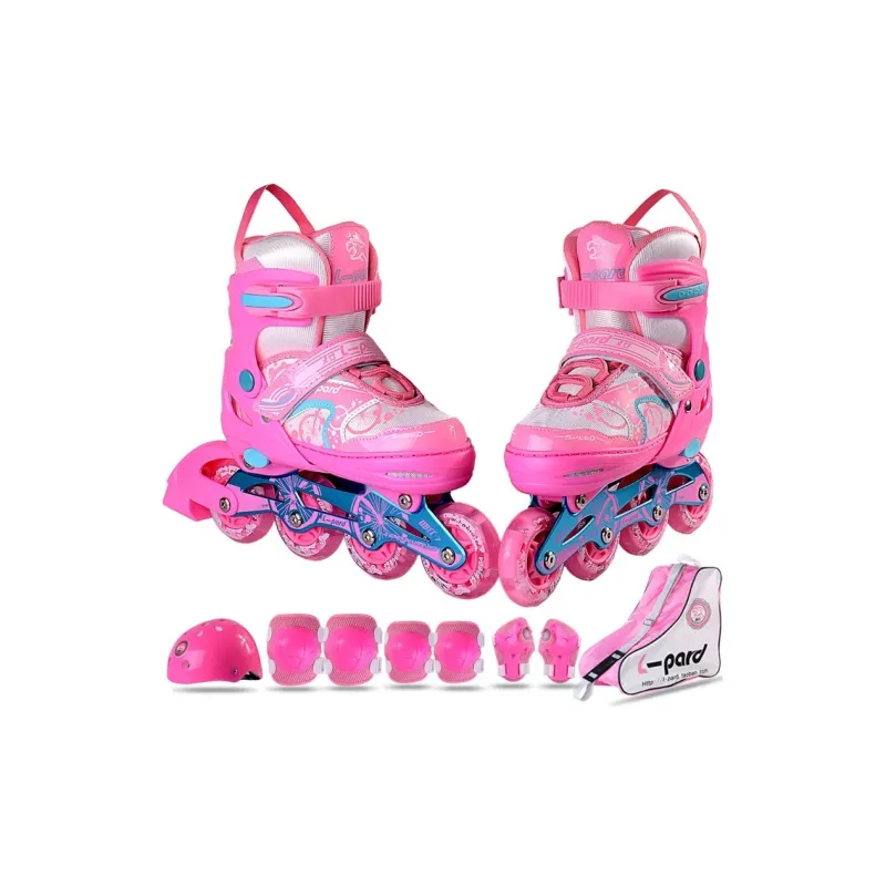 L pard Inline Skates Skating Kids'-5