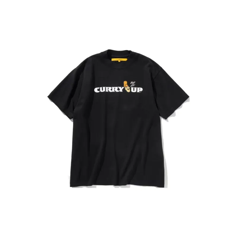 Union Curry Up Collaboration T-Shirts Unisex Black-1