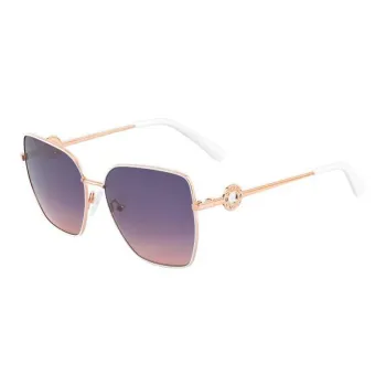 GUESS Metal Irregular Shape Sunglasses Women's Gold