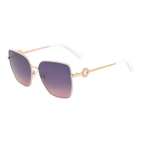 GUESS Metal Irregular Shape Sunglasses Women's Gold