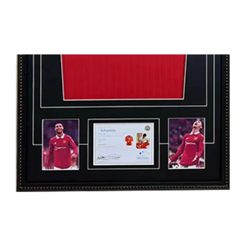 Yi Shot Jersey Ronaldo Includes EM Certificate Framed For Collecting-3