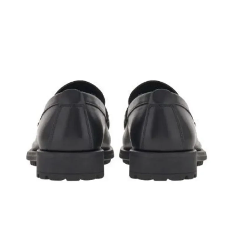 FERRAGAMO GANCINI Gancio Loafers Men's Black-5