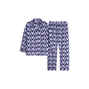 MIIOW Trend Party Series Pajama Set Women's Ripple Lavender