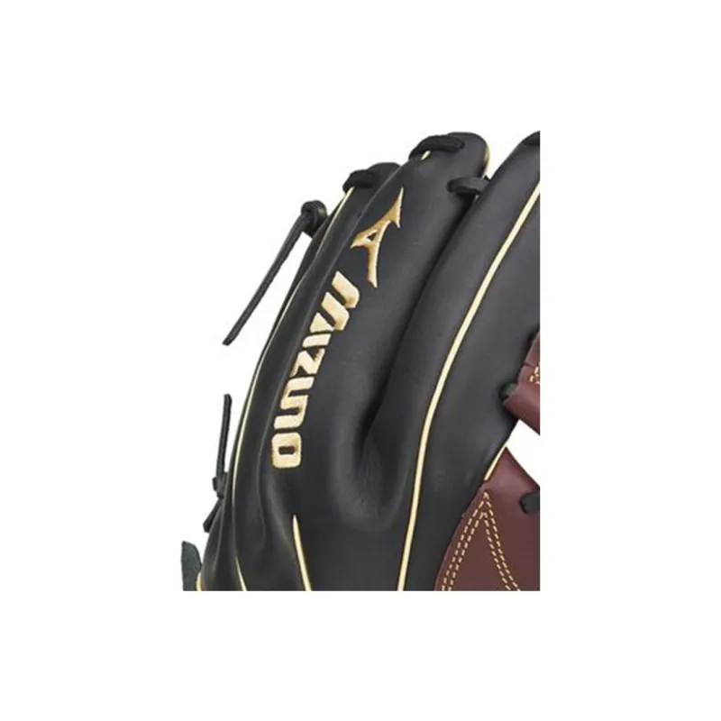 Mizuno Baseball Gloves Catcher's Glove Top Grain Cow Leather Unisex Black Brown-3