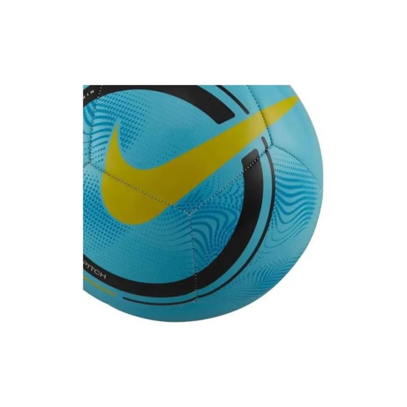Nike Size 5 Ball Soccer PU Unisex Blue Yellow-3