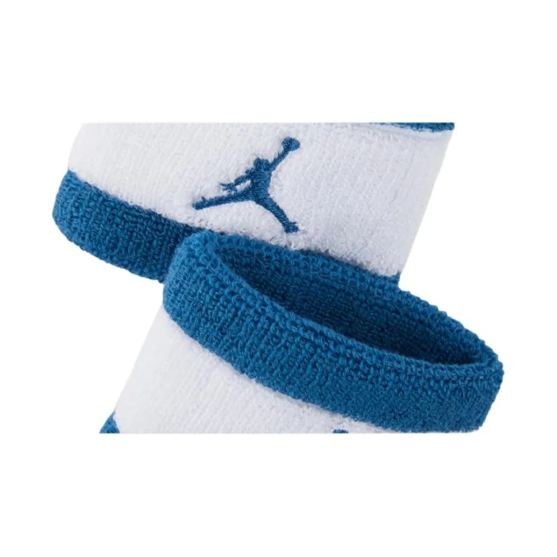 Jordan Wristbands Breathable Protective Blue White Unisex-2