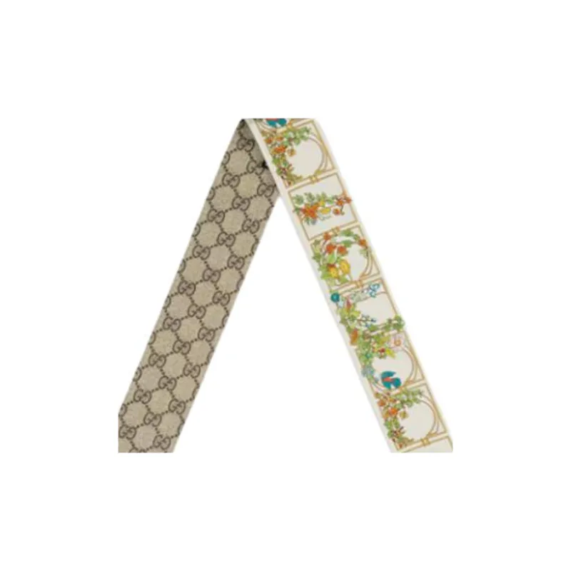 GUCCI Animal Floral-print Silk Neck Bow-2