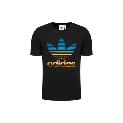 Adidas Originals TREFOIL OMBRÉ T-Shirts Men Black