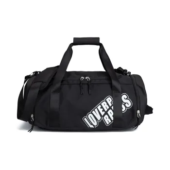 LOVERPUSS Fabric Gym Bag Unisex Cool Black