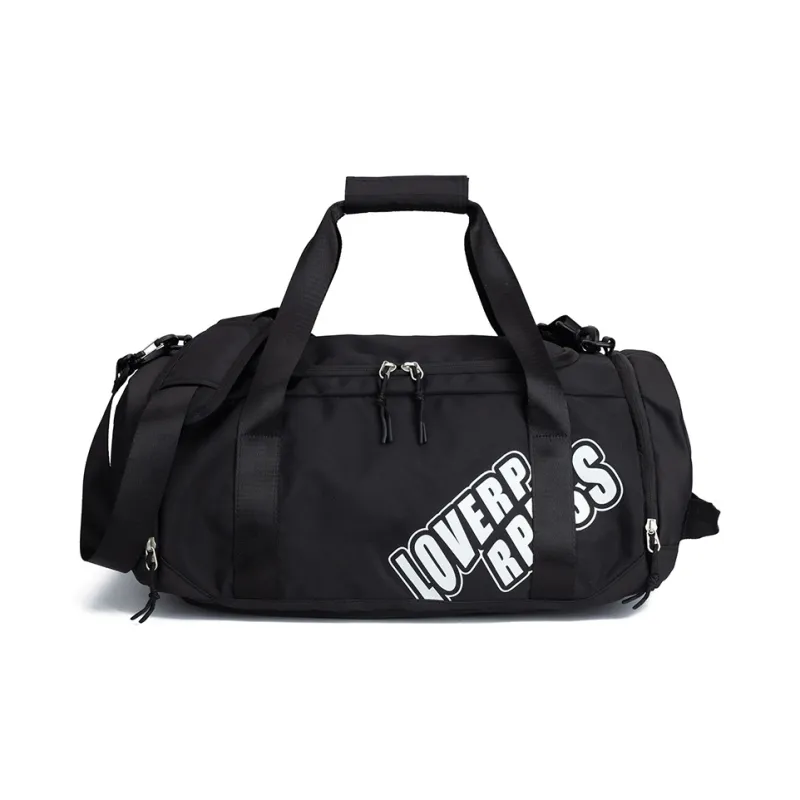 LOVERPUSS Fabric Gym Bag Unisex Cool Black-0