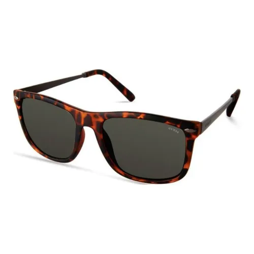 guess HWSG83 Resin Square Sunglasses Men's Brown