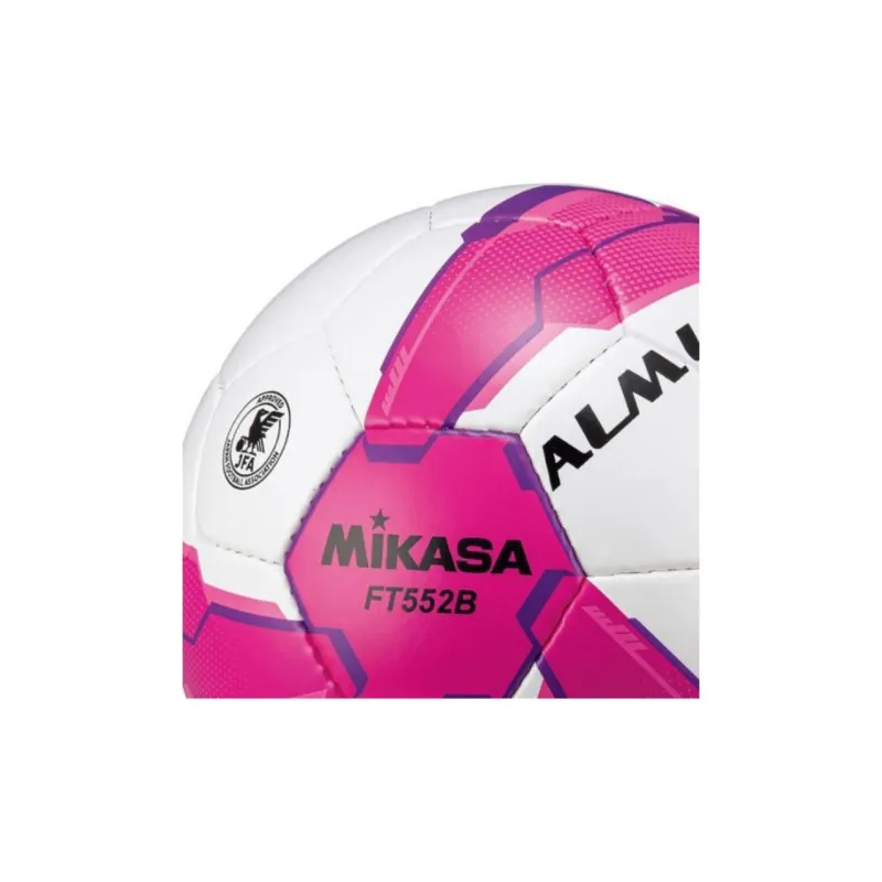 MIKASA Size 5 Soccer Synthetic Leather Hand-Stitched Soccer Ball Unisex White Red-2