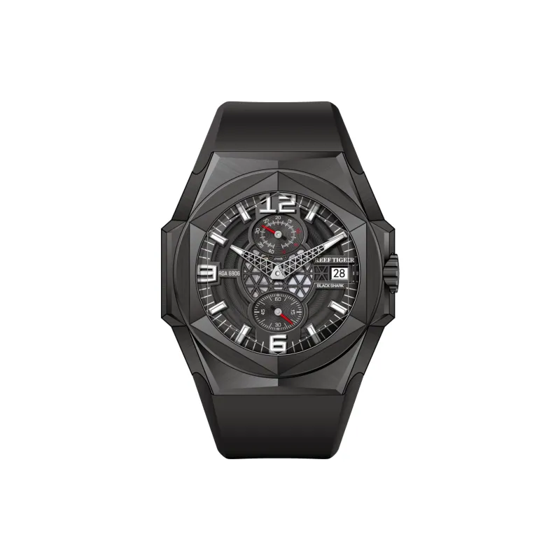 REEF TIGER Automatic Mechanical Movement Watch Men's Watches Blue Dial-6