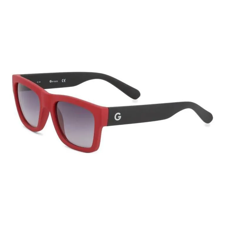 GUESS Plastic Rectangular Sunglasses Women's Black-0