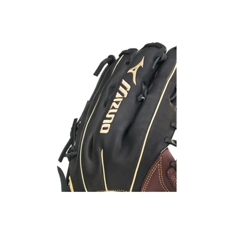 Mizuno Baseball Gloves Catcher's Glove Top Grain Cow Leather Unisex Black Brown-4