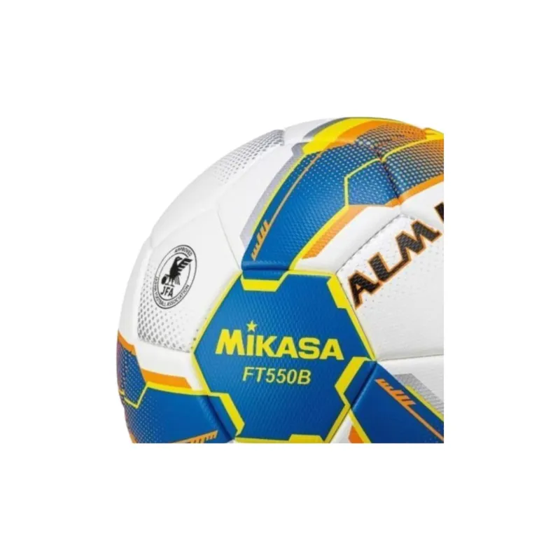 MIKASA Size 5 Soccer Synthetic Leather Hand-Stitched Soccer Ball Unisex White Blue-1