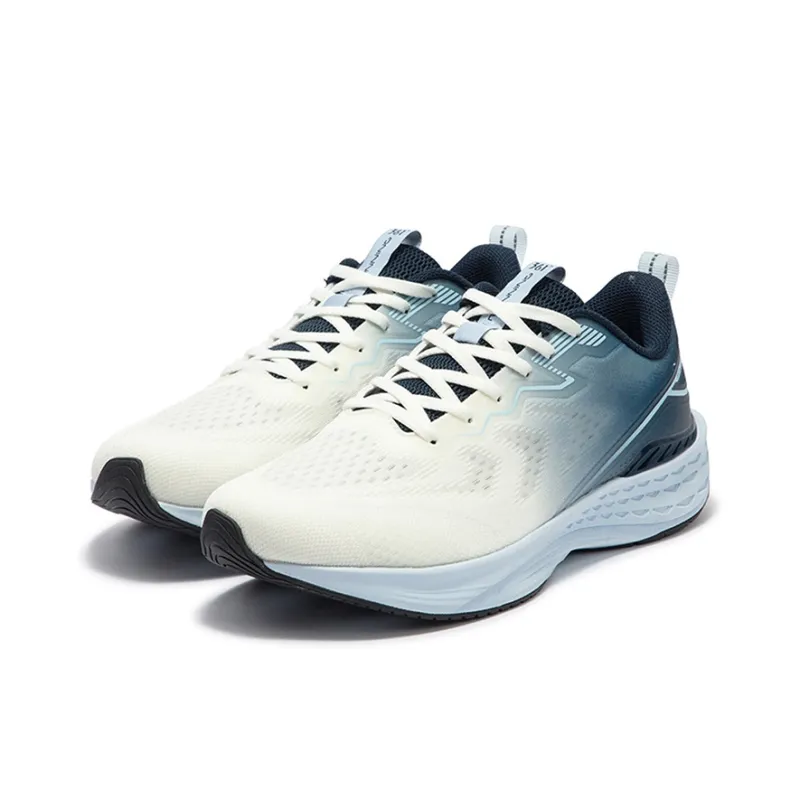 361° Flying Fish 3.0 Cushioning, Slip Resistant, And Abrasion Resistant Low Top Casual Running Shoes Men's White Blue-2