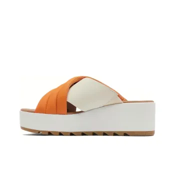 SOREL EVA Slip-Resistant Slide Slippers Women's Brown White