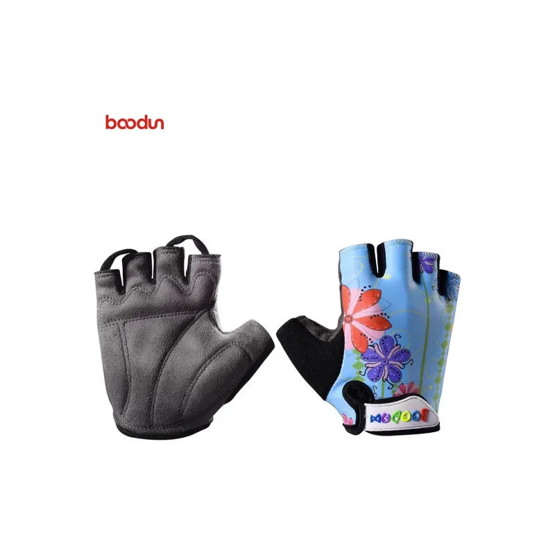 BOODUN Riding Equipment Cycling Glove Outdoor Kids' Lycra Microfiber Towel Fabric Hook and Loop-1