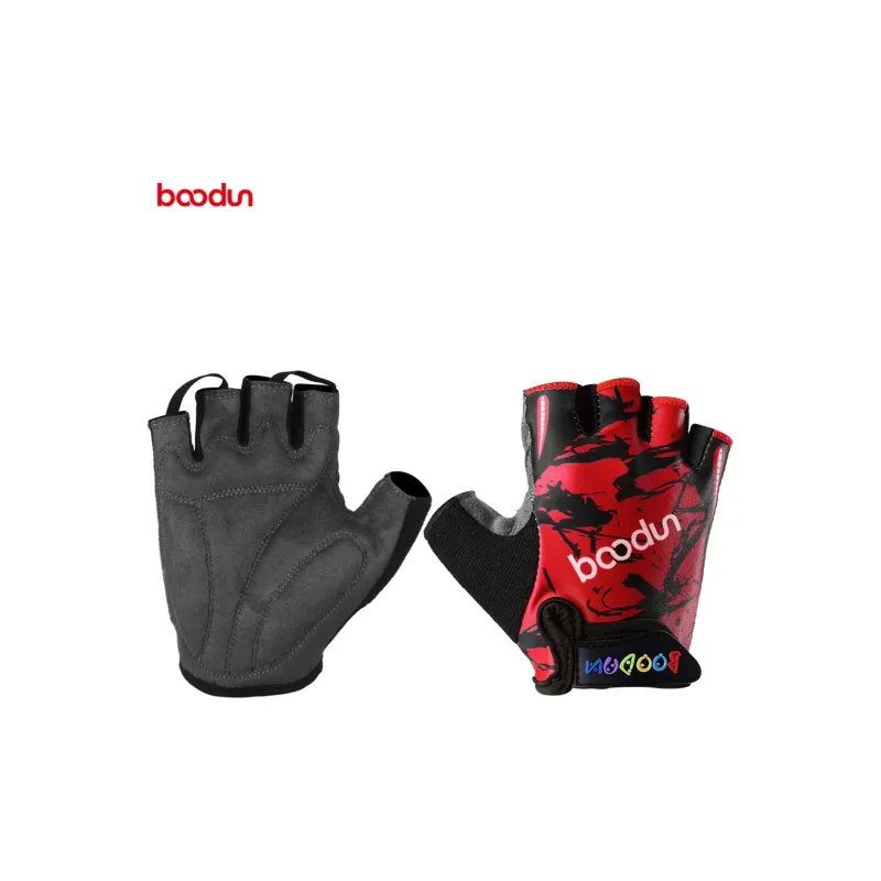 BOODUN Riding Equipment Cycling Glove Outdoor Kids' Lycra Microfiber Towel Fabric Hook and Loop-6