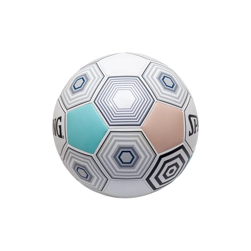 SPALDING Competition Balls Size 5 Soccer TPU Machine Stitched Soccer Ball Unisex White Gray-8