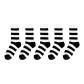 Black White Wide Stripes 5