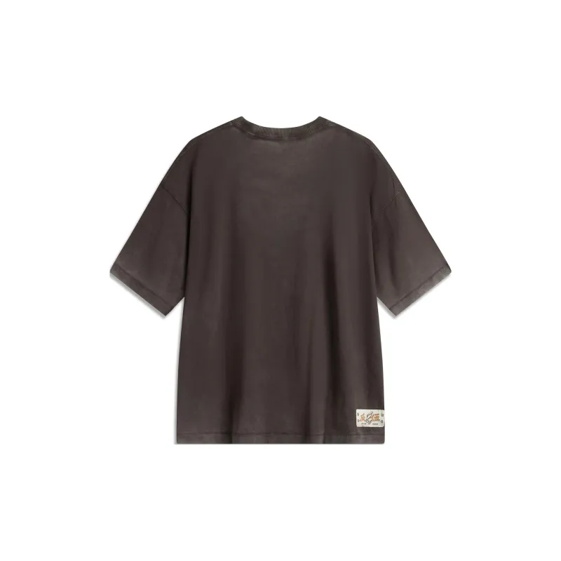 LiNing Basketball Collection T Shirt Men's Dark Chocolate Umber-0