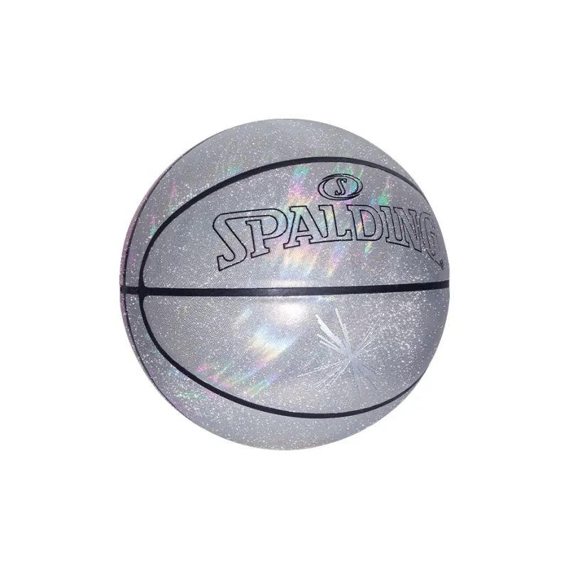 SPALDING Trend Series PU Basketball Silver Pink Size 7 Ball Training Unisex-3