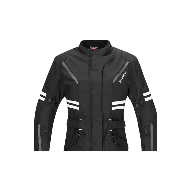 SWEEP Racing Suits / Motorcycle Suits Unisex Janet Black White Top TJJAN 00-4