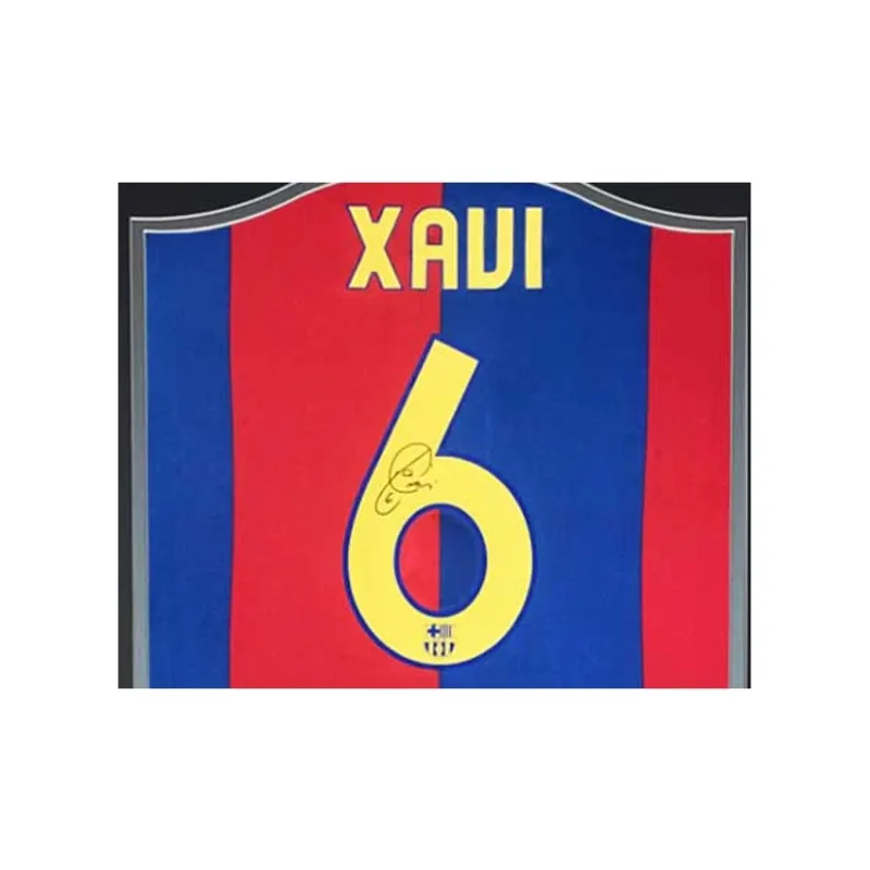 Three For 06-07 Barcelona Signed By Xavi Official Soccer Apparel Jersey Includes SA Certificate-1