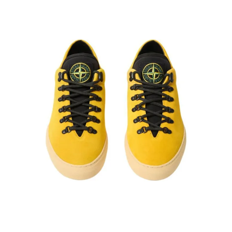 STONE ISLAND Low Top Skateboard Shoes Men's Yellow-3