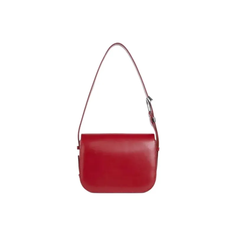 KENZO Cow Leather Crossbody Bag, Shoulder Bag Women's Cherry Red-1