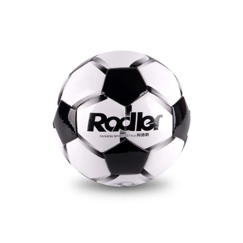 RADLER Size 4 Soccer PVC Machine Stitched Soccer Ball Unisex Black White-3