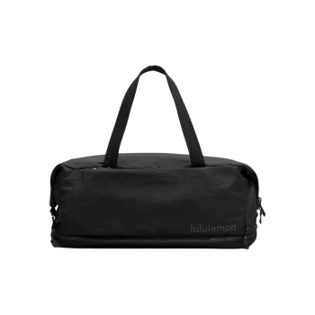 Lululemon Recycled Nylon Gym Bag Large Size Unisex Black