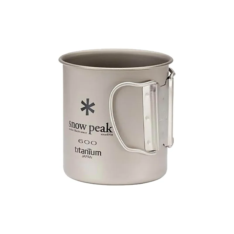 Snow Peak Outdoor Water Equipment Water Container 621ml Titanium-1