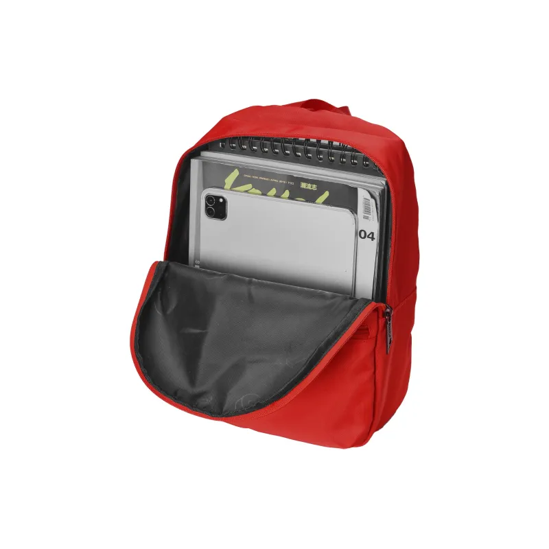 TURN UP Polyester Backpack For Kids Regular Unisex Red-3