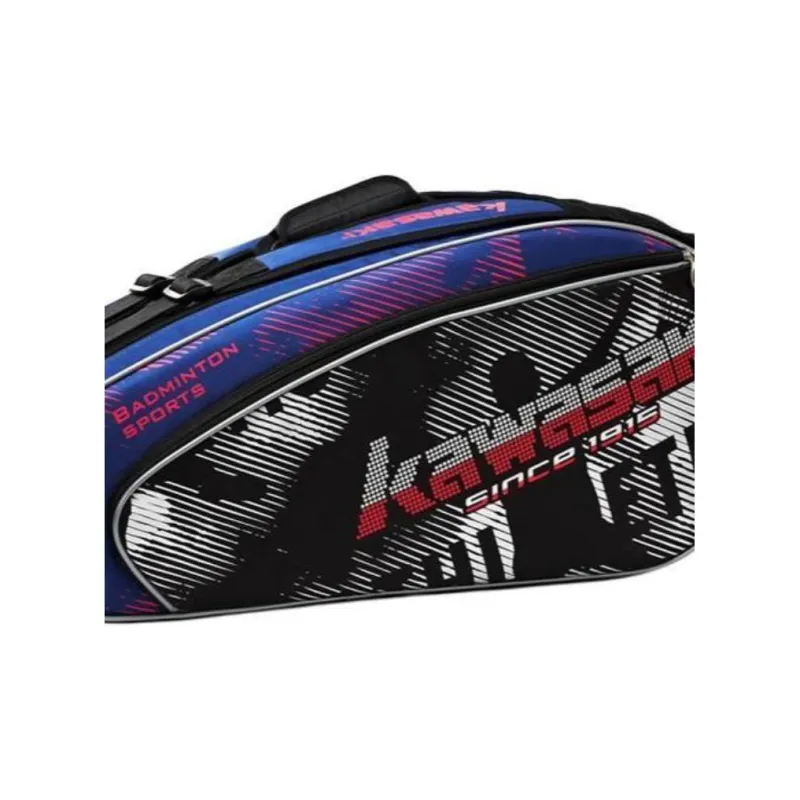 Kawasaki Badminton Racket Bags 6 Pcs Pack Sporty Style Crossbody Bag Blue Purple Unisex Independent Shoe Bag-2