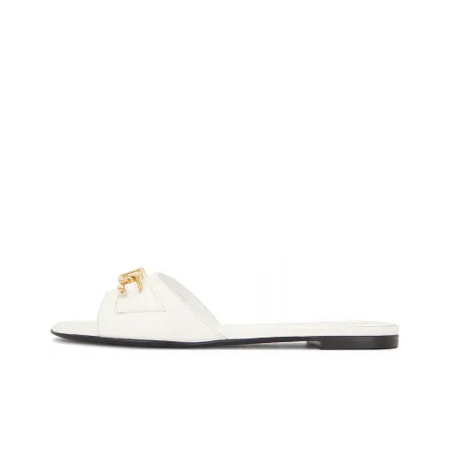 Valentino Slide Slippers Women's White