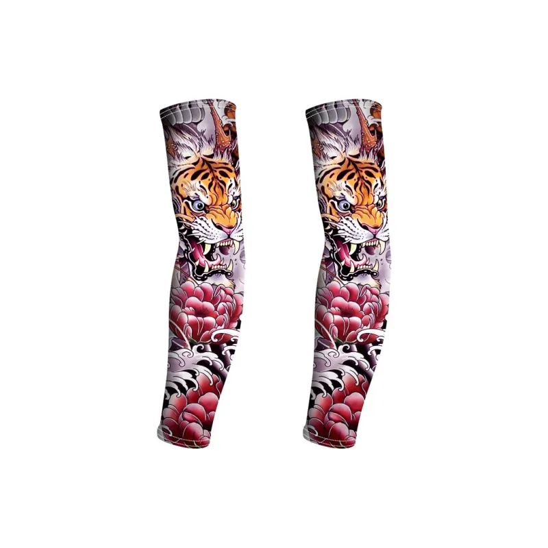 GXT Other Riding Equipment Cycling Arm Warmers Outdoor Unisex Shredded Milk/ice-27
